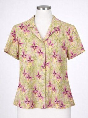 Tommy Bahama Floral Silk Blouse